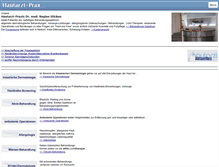 Tablet Screenshot of hautarzt-meldorf.de